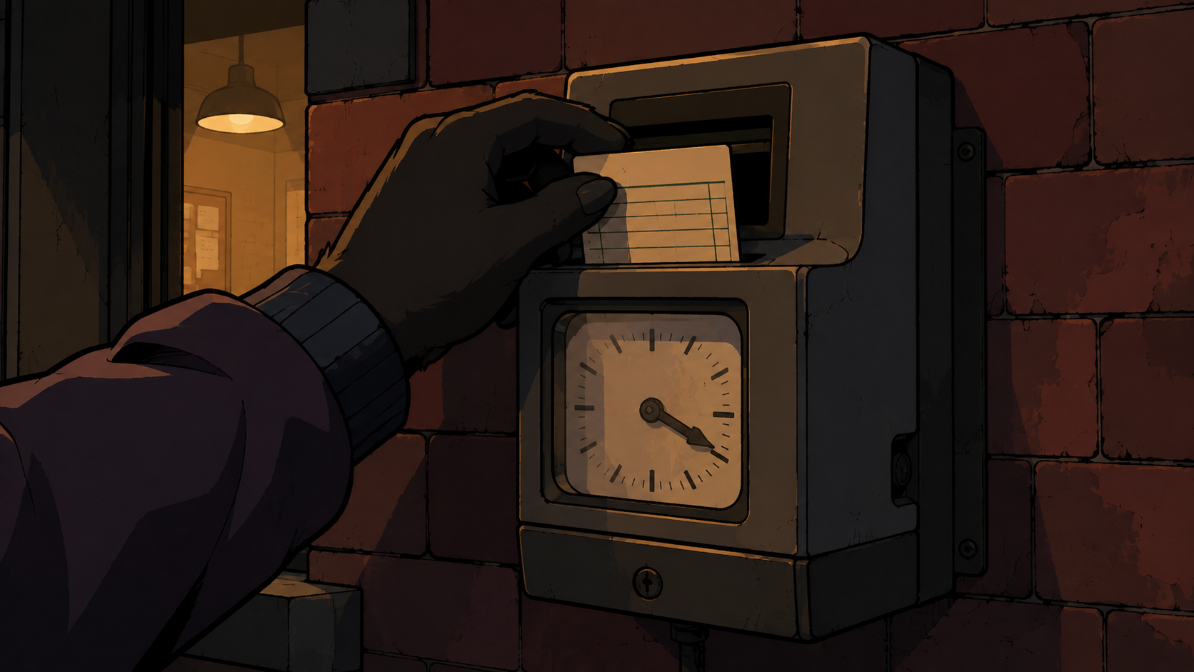 Shift Punch Clock Scene
